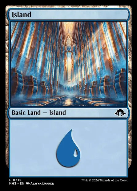 Island, Magic card MH3 312 — Modern Horizons 3 set