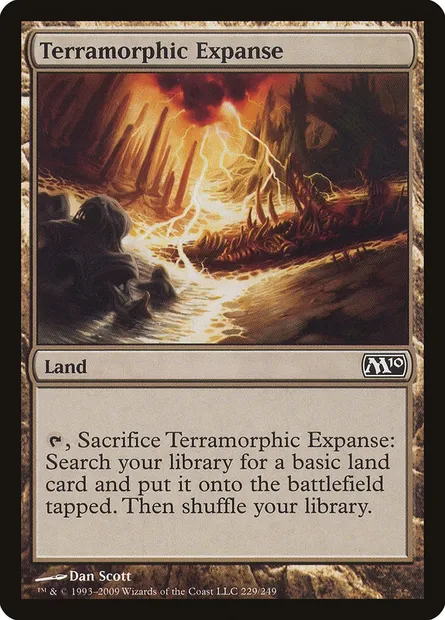 Terramorphic Expanse, Magic card M10 229 — Magic 2010 set