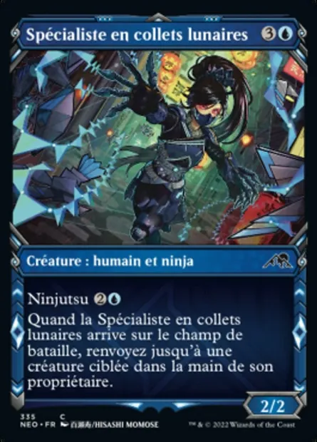Spécialiste en collets lunaires, carte Magic NEO 335 — extension Kamigawa: La Dynastie Néon