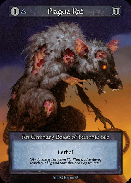 Plague Rat, Sorcery card GOT 149 — Gothic set