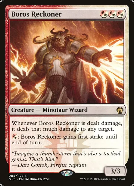 Boros Reckoner, Magic card GK1 85 — GRN Guild Kit set