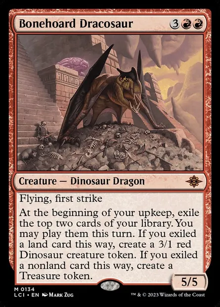 Bonehoard Dracosaur, Magic card LCI 134 — The Lost Caverns of Ixalan set