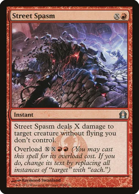 Street Spasm, Magic card RTR 106 — Return to Ravnica set