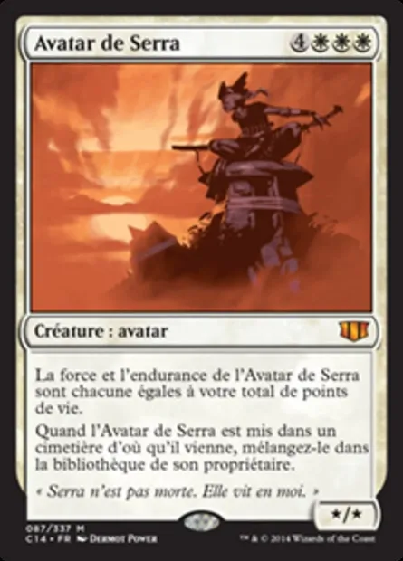 Avatar de Serra, carte Magic C14 87 — extension Commander 2014
