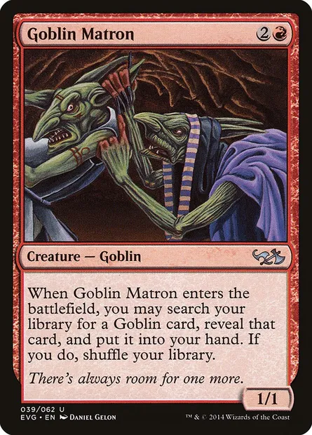 Matrone gobeline, carte Magic EVG 39 — extension Duel Decks Anthology: Elves vs. Goblins