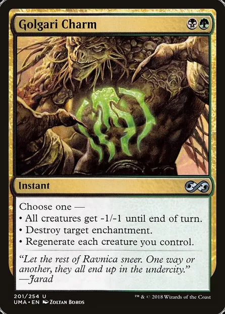 Golgari Charm, Magic card UMA 201 — Ultimate Masters set