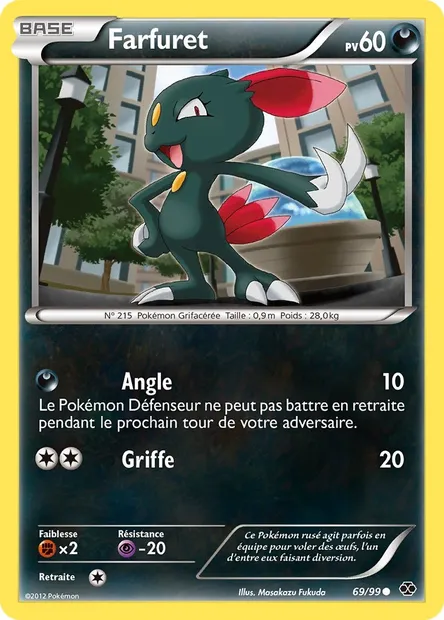 Farfuret, carte Pokémon NXD 69 — extension Destinées Futures