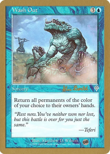 Wash Out, Magic card WC01 ab87bsb — World Championship Decks 2001 set