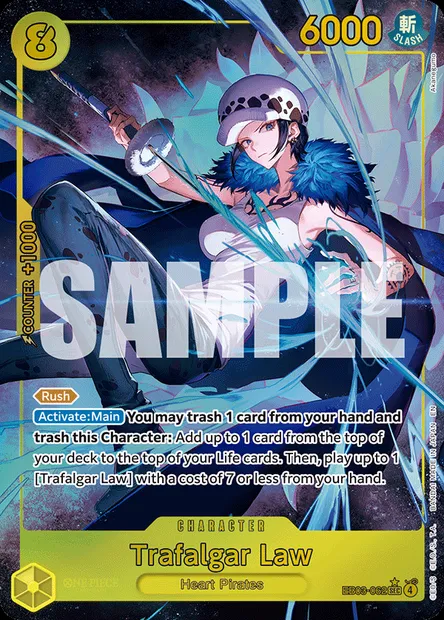 Trafalgar Law, One Piece card EB03-062 — ONE PIECE HEROINES EDITION set