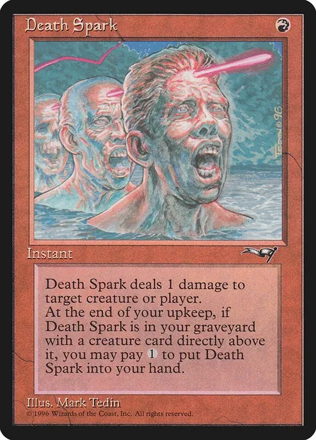 Death Spark, Magic card ALL 70 — Alliances set