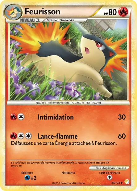 Fleurisson, carte Pokémon HS 49 — extension HeartGold SoulSilver