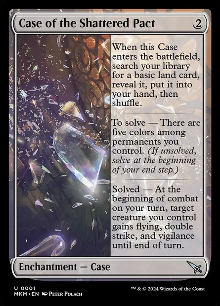 Case of the Shattered Pact, Magic card MKM 1 — Murders at Karlov Manor set