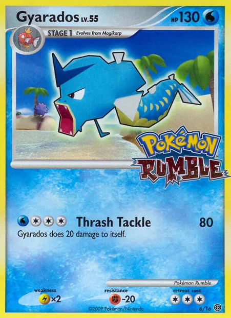 Léviator, carte Pokémon RM 6 — extension Pokémon Rumble