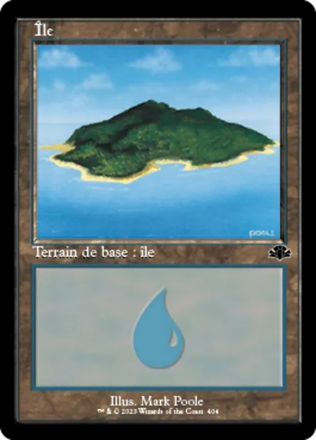 Île, carte Magic DMR 404 — extension Dominaria Remastered