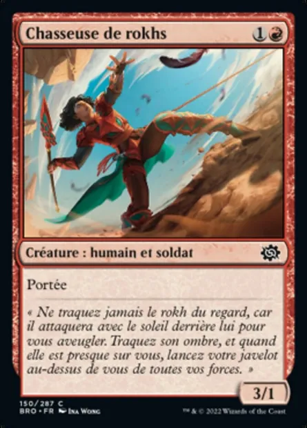 Chasseuse de rokhs, carte Magic BRO 150 — extension La Guerre Fratricide