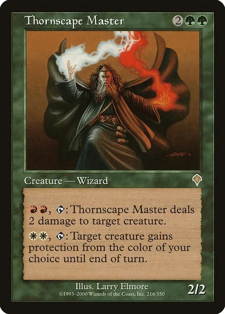 Thornscape Master, Magic card INV 216 — Invasion set