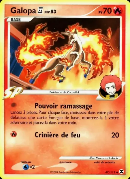 Galopa 4 Niv. 53, carte Pokémon RR 47 — extension Rivaux Émergeants