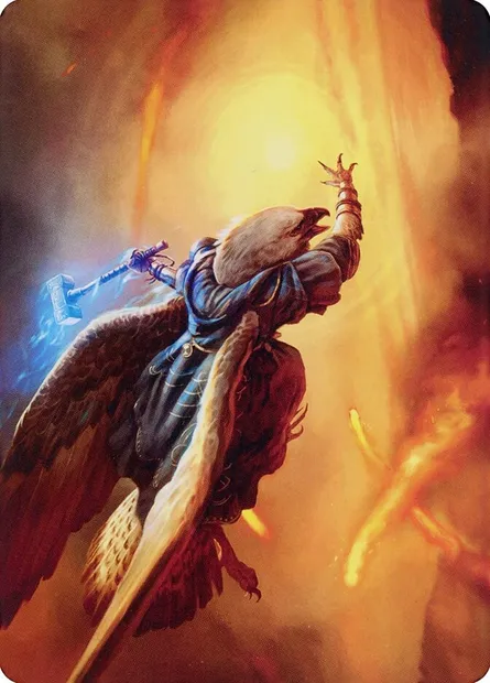 Battlewing Mystic // Battlewing Mystic, carte Magic ADMU 14 — extension Dominaria United Art Series