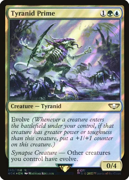 Tyranide Prime, carte Magic 40K 145★ — extension Warhammer 40,000 Commander