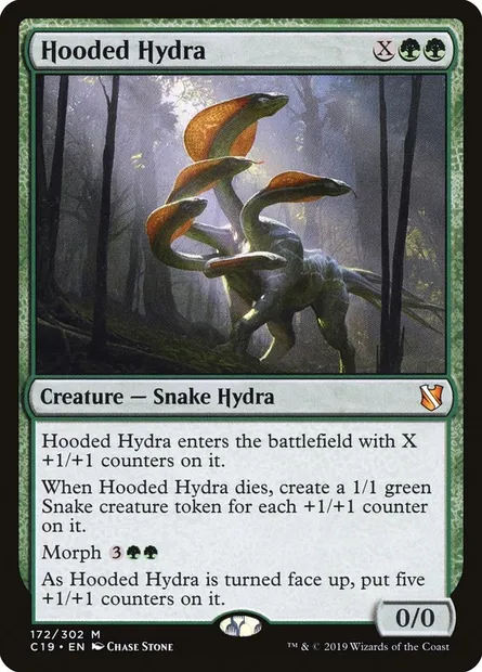 Hooded Hydra, Magic card C19 172 — Commander 2019 set