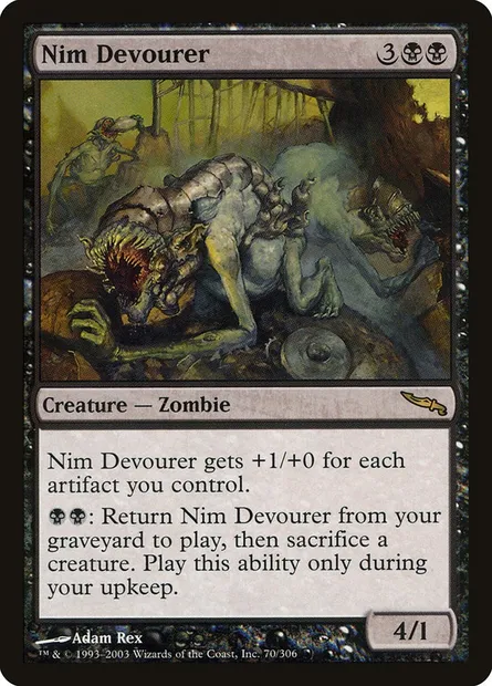 Nim Devourer, Magic card MRD 70 — Mirrodin set