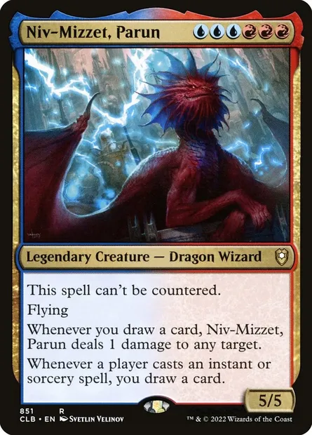 Niv-Mizzet, Parun, Magic card CLB 851 — Commander Legends: Battle for Baldur's Gate set