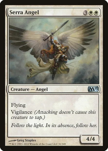 Serra Angel, Magic card M13 31 — Magic 2013 set