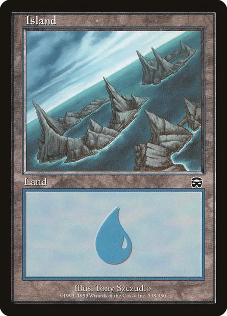 Island, Magic card MMQ 338 — Mercadian Masques set