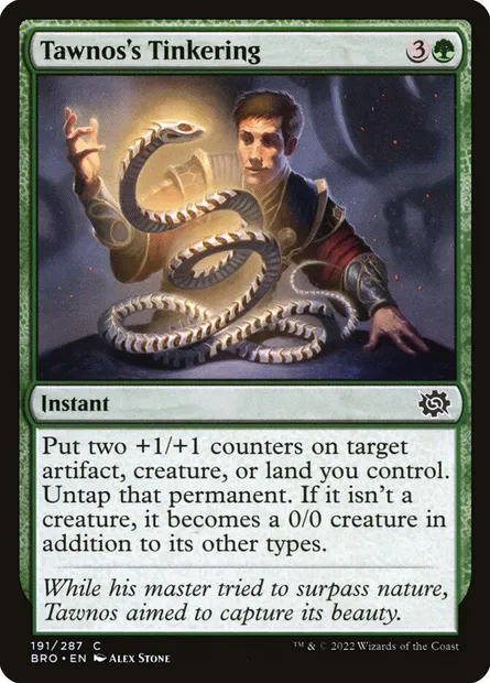 Tawnos's Tinkering, Magic card BRO 191 — The Brothers' War set