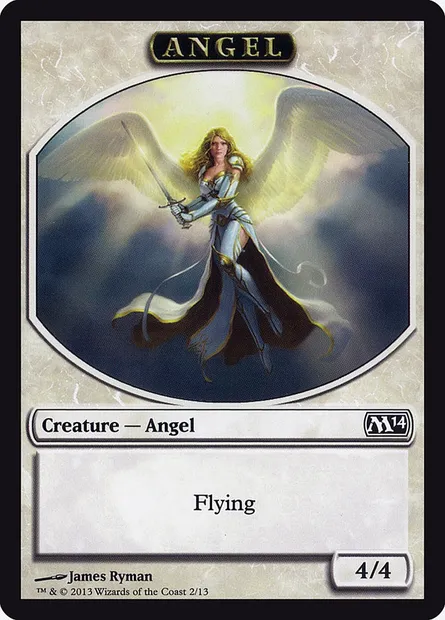 Angel, Magic card TM14 2 — Magic 2014 Tokens set