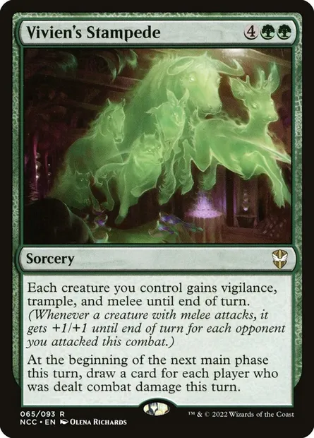 Vivien's Stampede, Magic card NCC 65 — New Capenna Commander set