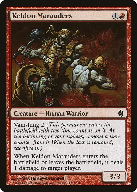 Keldon Marauders, Magic card PD2 7 — Premium Deck Series: Fire and Lightning set
