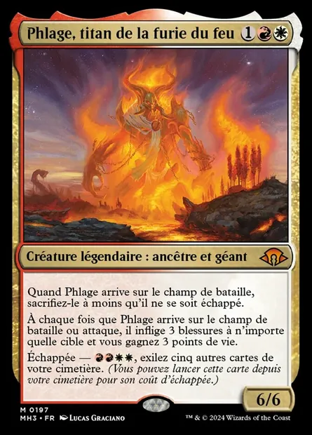 Phlage, titan de la furie du feu, carte Magic MH3 197 — extension Modern Horizons 3