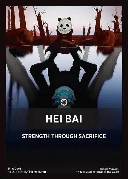 Hei Bai, carte Magic JTLA 6 — extension Avatar: The Last Airbender Jumpstart Front Cards