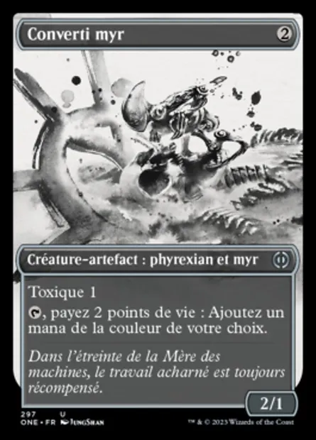 Converti myr, carte Magic ONE 297 — extension Tous Phyrexians