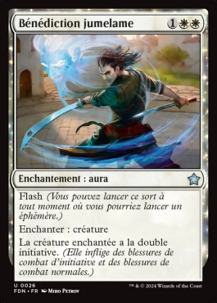 Bénédiction jumelame, carte Magic FDN 26 — extension Foundations