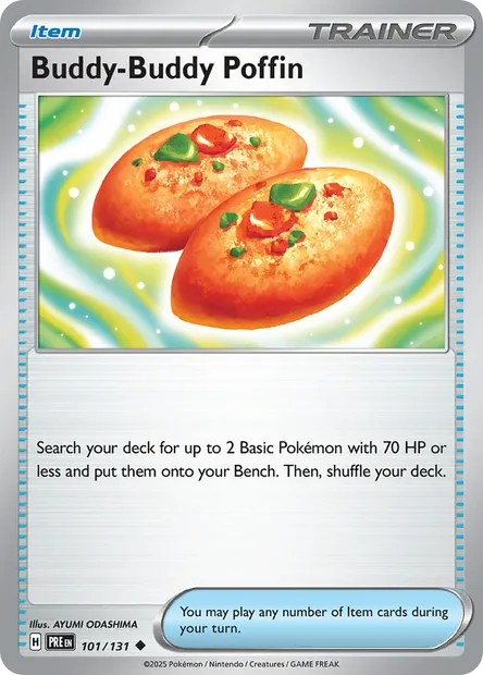 Buddy-Buddy Poffin, Pokémon card PRE 101 — Prismatic Evolutions set
