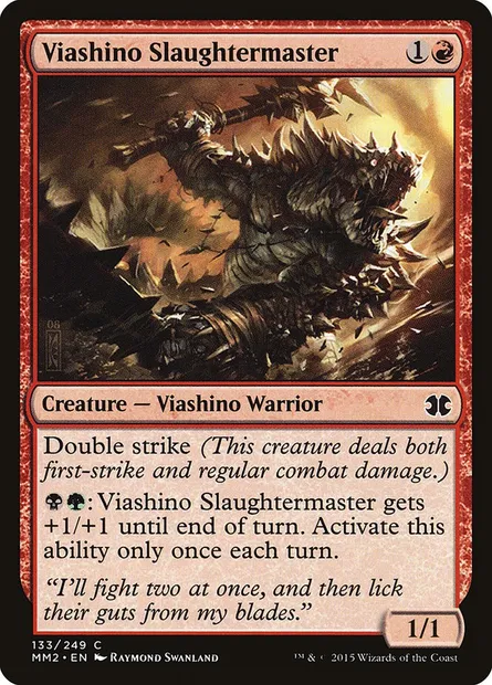 Viashino Slaughtermaster, Magic card MM2 133 — Modern Masters 2015 set