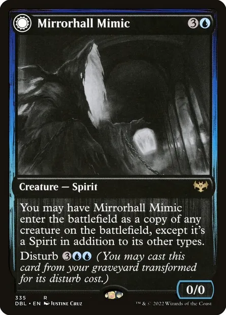 Mirrorhall Mimic // Ghastly Mimicry, Magic card DBL 335 — Innistrad: Double Feature set