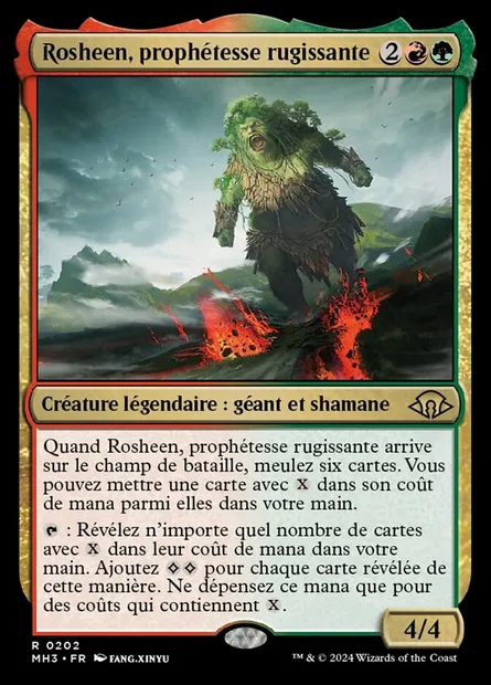 Rosheen, prophétesse rugissante, carte Magic MH3 202 — extension Modern Horizons 3