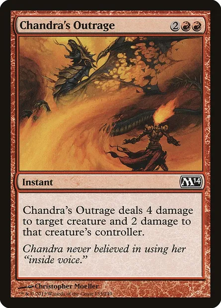 Chandra's Outrage, Magic card M14 133 — Magic 2014 set