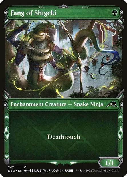 Fang of Shigeki, Magic card NEO 347 — Kamigawa: Neon Dynasty set