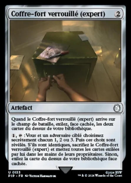 Coffre-fort verrouillé (expert), carte Magic PIP 133 — extension Fallout