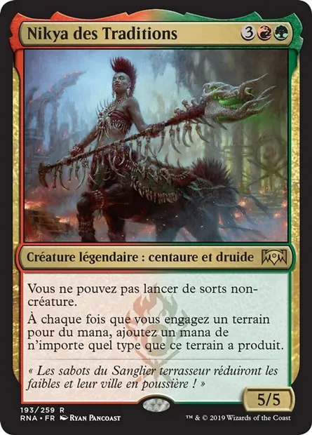 Nikya des Traditions, carte Magic RNA 193 — extension L'allégeance de Ravnica