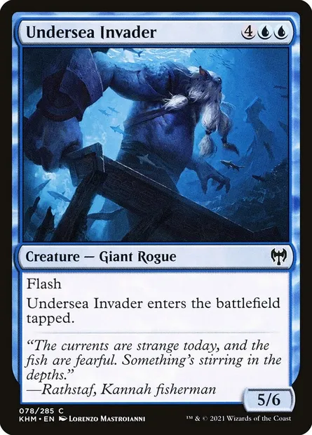Undersea Invader, Magic card KHM 78 — Kaldheim set