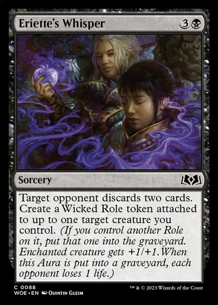Eriette's Whisper, Magic card WOE 88 — Wilds of Eldraine set