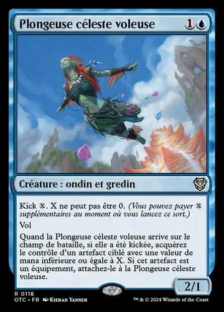 Plongeuse céleste voleuse, carte Magic OTC 118 — extension Outlaws of Thunder Junction Commander
