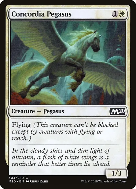 Concordia Pegasus, Magic card M20 304 — Core Set 2020 set