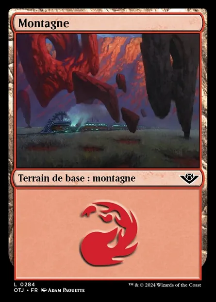 Montagne, carte Magic OTJ 284 — extension Outlaws of Thunder Junction