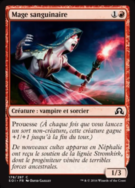 Mage sanguinaire, carte Magic SOI 178 — extension Ténèbres sur Innistrad